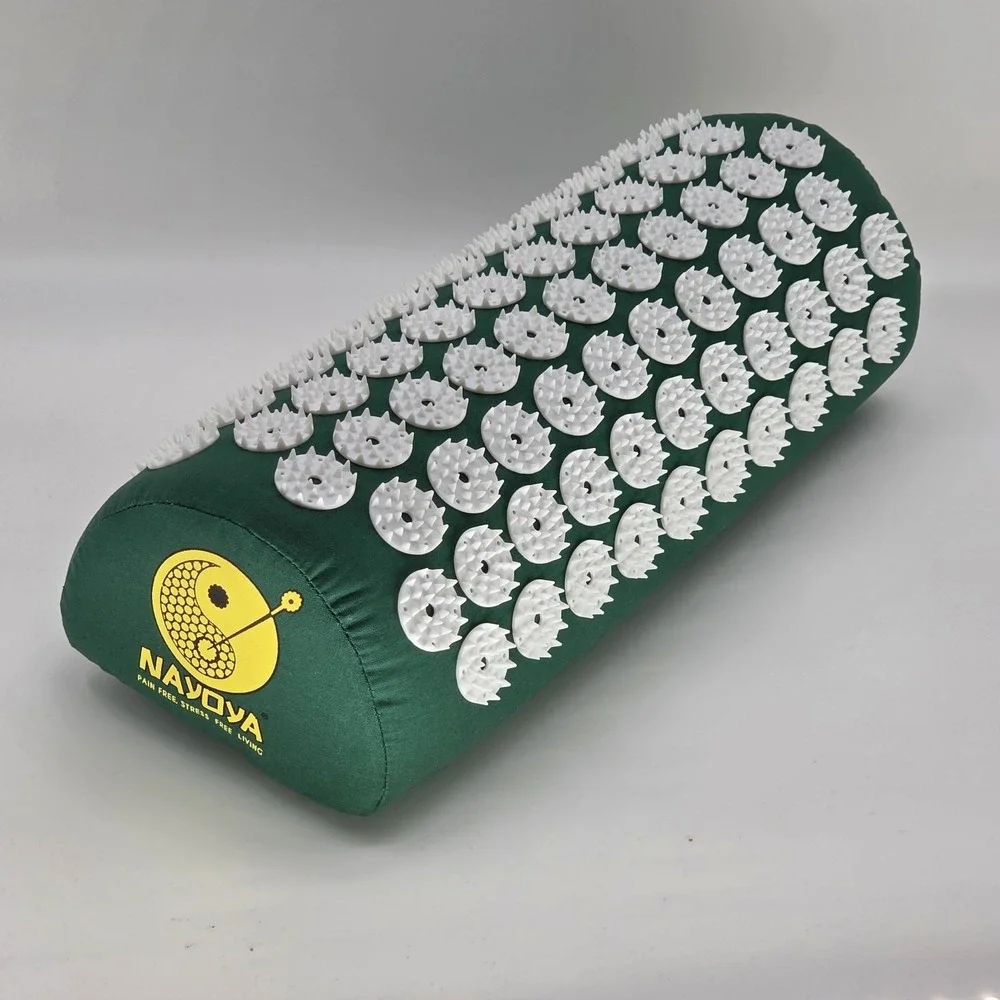 Nayoya Neck & Lower Back Pain Headache Relief Acupressure Pillow Green 15x3